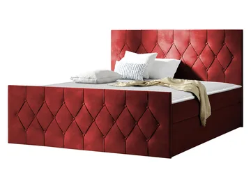 Jitendra Sängpaket Kontinentalsäng 160x200 cm med Förvaring - Röd - Products - Möbler - Säng - Komplett sängpaket