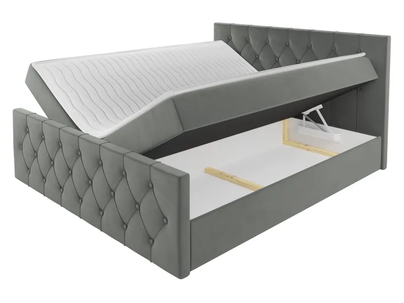 Jitendra Sängpaket Kontinentalsäng 180x200 cm med Förvaring - Svart - Products - Möbler - Säng - Komplett sängpaket