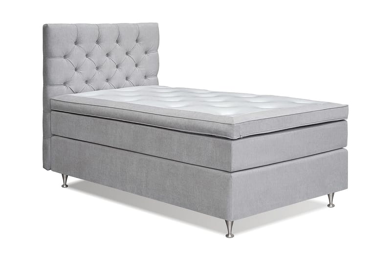 Joluma Kontinentalsäng Fast 105x200 cm - (+Fler val) 105x200 cm Ljusgrå - Products - Möbler - Säng - Kontinentalsäng