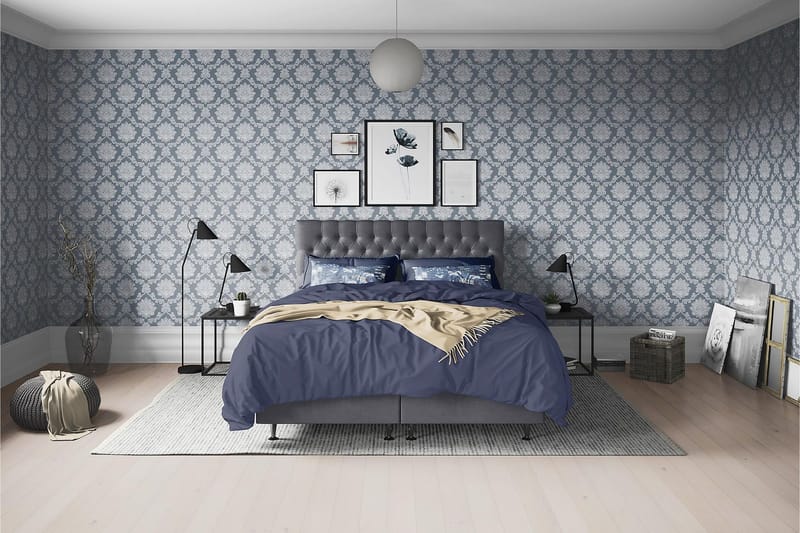 Joluma Kontinentalsäng Fast 105x200 cm - (+Fler val) 105x200 cm Mörkgrå - Products - Möbler - Säng - Kontinentalsäng