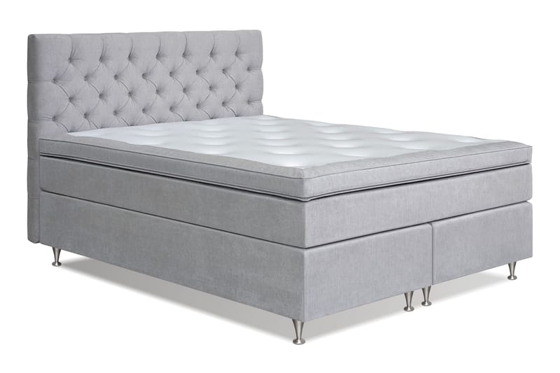 Joluma Kontinentalsäng Fast 160x200 cm - (+Fler val) 160x200 cm Ljusgrå - Products - Möbler - Säng - Kontinentalsäng