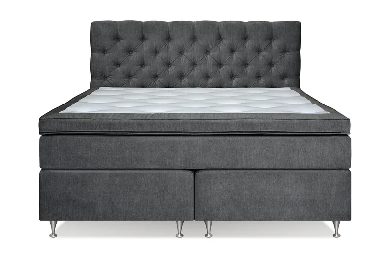 Joluma Kontinentalsäng Fast 180x200 cm - (+Fler val) 180x200 cm Mörkgrå - Products - Möbler - Säng - Kontinentalsäng