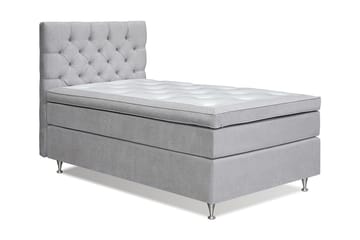 Joluma Kontinentalsäng Medium 105x200 cm - (+Fler val) 105x200 cm Ljusgrå - Products - Möbler - Säng - Kontinentalsäng