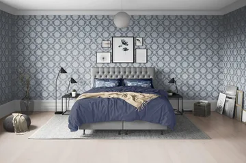 Joluma Sängpaket Fast 140x200 cm - (+Fler val) 140x200 cm Grå - Products - Möbler - Säng - Kontinentalsäng