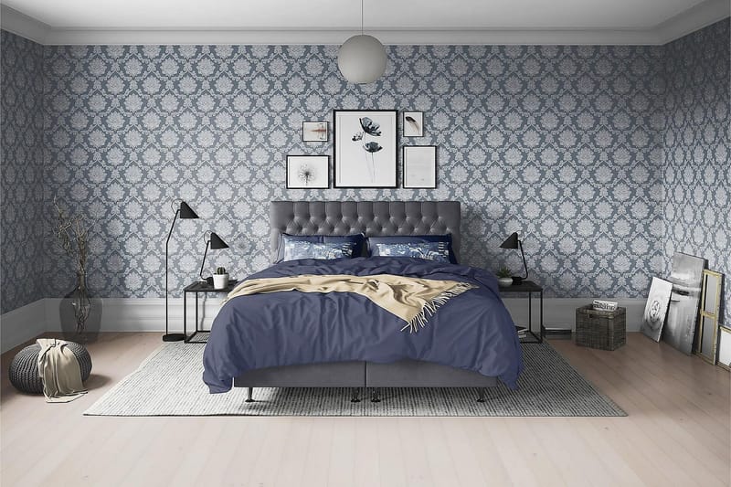 Joluma Sängpaket Fast 140x200 cm - (+Fler val) 140x200 cm Mörkgrå - Products - Möbler - Säng - Kontinentalsäng