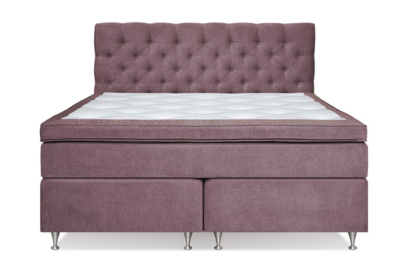 Joluma Sängpaket Fast 160x200 cm - (+Fler val) 160x200 cm Mörkrosa - Products - Möbler - Säng - Kontinentalsäng