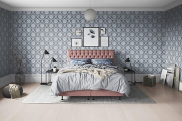 Joluma Sängpaket Fast 160x200 cm - (+Fler val) 160x200 cm Mörkrosa - Products - Möbler - Säng - Kontinentalsäng