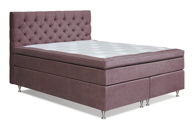 Joluma Sängpaket Fast 160x200 cm - (+Fler val) 160x200 cm Mörkrosa - Products - Möbler - Säng - Kontinentalsäng