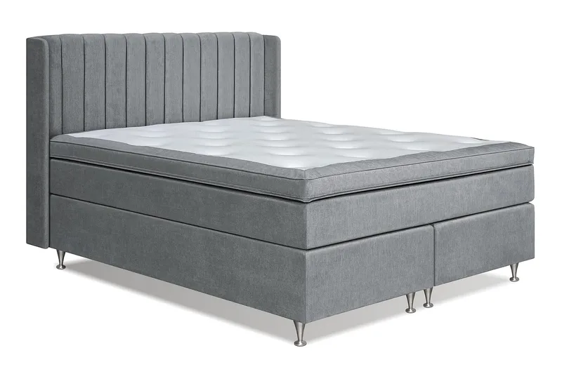 Joluma Sängpaket Fast 180x200 cm - (+Fler val) 180x200 cm Grå - Products - Möbler - Säng - Kontinentalsäng