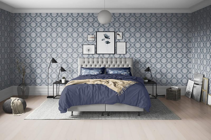 Joluma Sängpaket Fast 180x200 cm - (+Fler val) 180x200 cm Ljusgrå - Products - Möbler - Säng - Kontinentalsäng