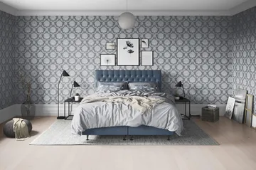 Joluma Sängpaket Fast 180x200 cm - (+Fler val) 180x200 cm Mörkblå - Products - Möbler - Säng - Enkelsäng