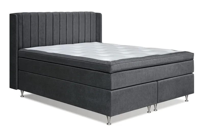 Joluma Sängpaket Fast 180x200 cm - (+Fler val) 180x200 cm Mörkgrå - Products - Möbler - Säng - Kontinentalsäng