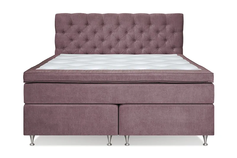 Joluma Sängpaket Fast 180x200 cm - (+Fler val) 180x200 cm Mörkrosa - Products - Möbler - Säng - Kontinentalsäng