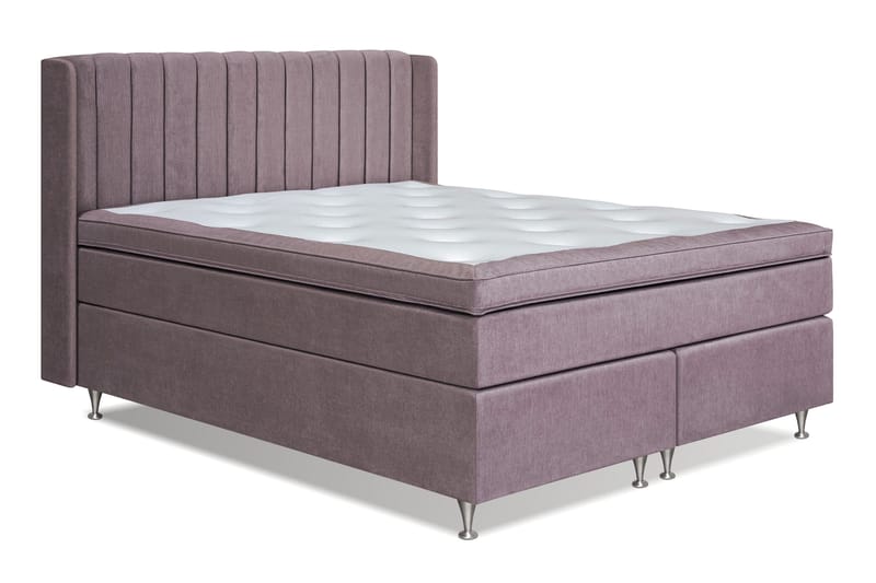 Joluma Sängpaket Fast 180x200 cm - (+Fler val) 180x200 cm Mörkrosa - Products - Möbler - Säng - Kontinentalsäng
