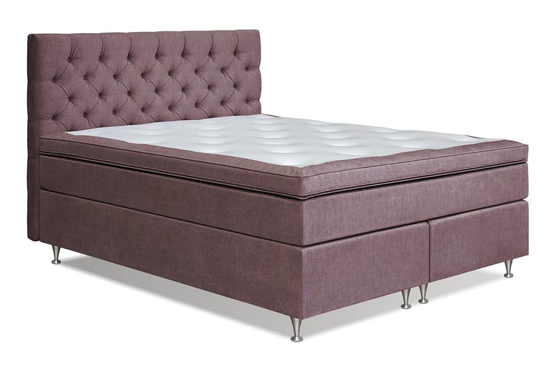 Joluma Sängpaket Fast 180x200 cm - (+Fler val) 180x200 cm Mörkrosa - Products - Möbler - Säng - Kontinentalsäng