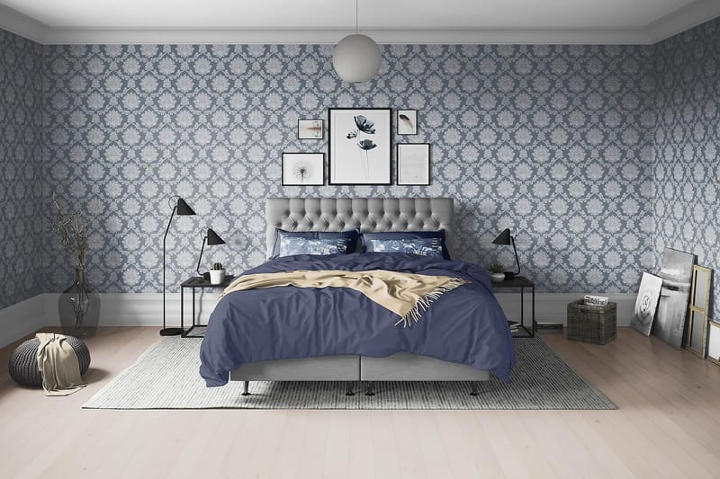 Joluma Sängpaket Fast/Medium 160x200 cm - (+Fler val) 160x200 cm Grå - Products - Möbler - Säng - Kontinentalsäng