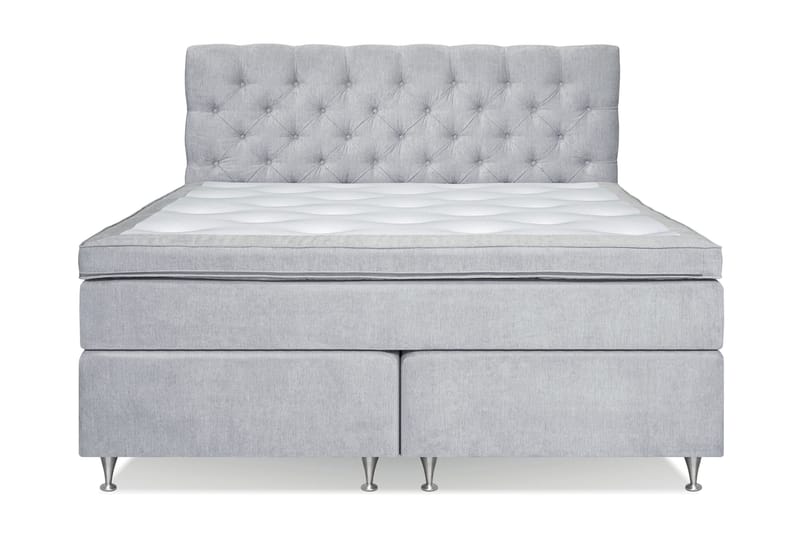 Joluma Sängpaket Fast/Medium 160x200 cm - (+Fler val) 160x200 cm Ljusgrå - Products - Möbler - Säng - Kontinentalsäng