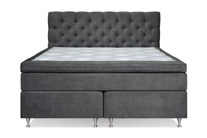 Joluma Sängpaket Fast/Medium 160x200 cm - (+Fler val) 160x200 cm Mörkgrå - Products - Möbler - Säng - Kontinentalsäng