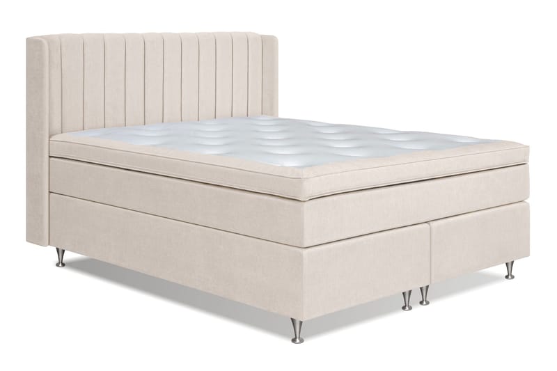 Joluma Sängpaket Fast/Medium 180x200 cm - (+Fler val) 180x200 cm Ljusbeige - Products - Möbler - Säng - Kontinentalsäng