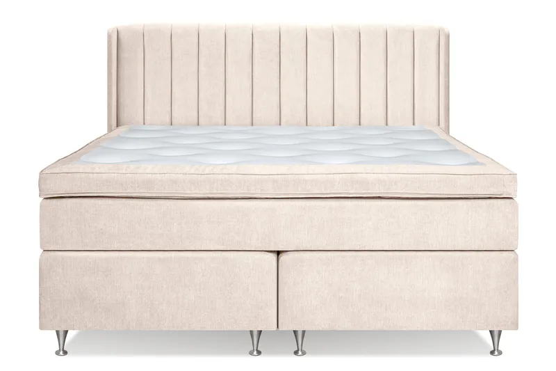 Joluma Sängpaket Fast/Medium 180x200 cm - (+Fler val) 180x200 cm Ljusbeige - Products - Möbler - Säng - Kontinentalsäng