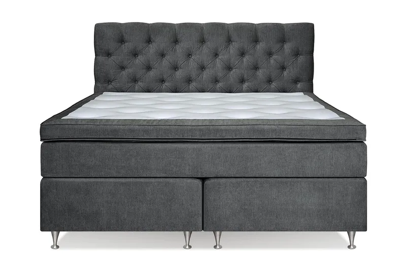 Joluma Sängpaket Fast/Medium 180x200 cm - (+Fler val) 180x200 cm Mörkgrå - Products - Möbler - Säng - Kontinentalsäng