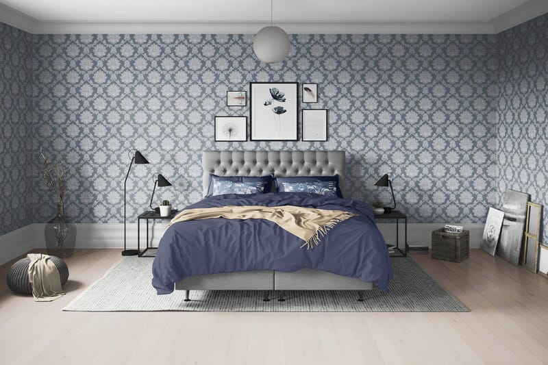 Joluma Sängpaket Medium 160x200 cm - (+Fler val) 160x200 cm Grå - Products - Möbler - Säng - Kontinentalsäng