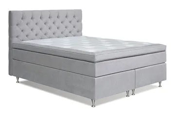 Joluma Sängpaket Medium 160x200 cm - (+Fler val) 160x200 cm Ljusgrå - Products - Möbler - Säng - Kontinentalsäng
