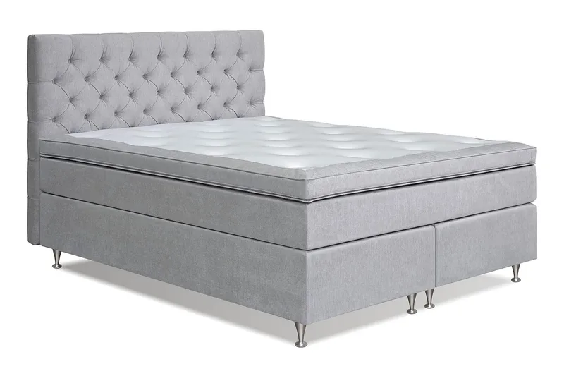 Joluma Sängpaket Medium 160x200 cm - (+Fler val) 160x200 cm Ljusgrå - Products - Möbler - Säng - Kontinentalsäng