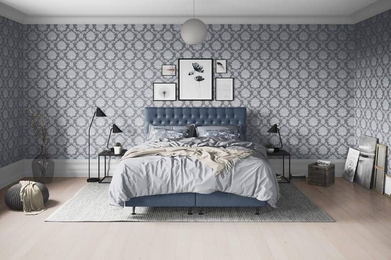Joluma Sängpaket Medium 160x200 cm - (+Fler val) 160x200 cm Mörkblå - Products - Möbler - Säng - Enkelsäng
