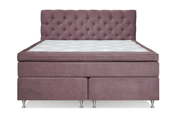 Joluma Sängpaket Medium 160x200 cm - (+Fler val) 160x200 cm Mörkrosa - Products - Möbler - Säng - Kontinentalsäng