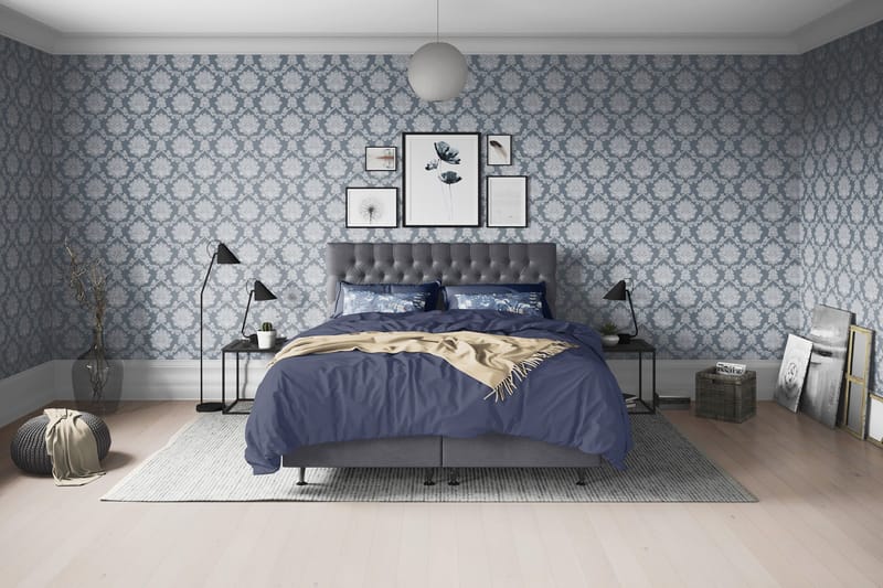 Joluma Sängpaket Medium 180x200 cm - (+Fler val) 180x200 cm Mörkgrå - Products - Möbler - Säng - Kontinentalsäng
