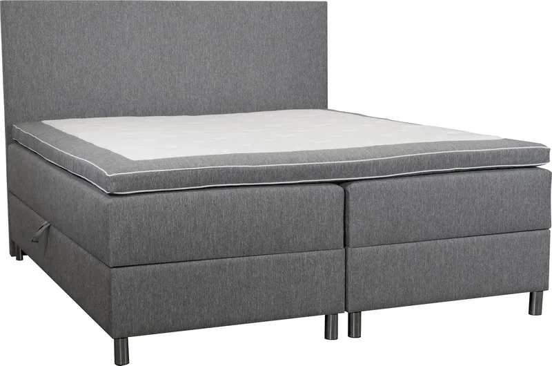Kontinentalsäng Accent Med Förvaring 180x200 cm - Grå - Products - Möbler - Säng - Säng med förvaring