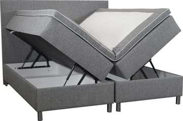 Kontinentalsäng Accent Med Förvaring 180x200 cm - Grå - Products - Möbler - Säng - Säng med förvaring