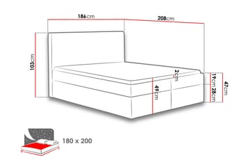 Laargard / Cosmo Sängpaket Kontinentalsäng 180x200 cm - Grön - Products - Möbler - Säng - Komplett sängpaket