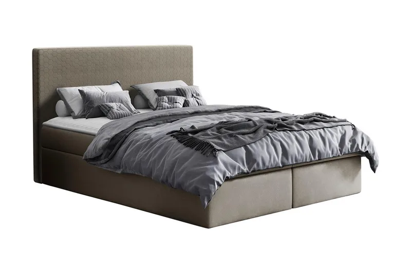 Laargard Kontinentalsäng medFörvaring 180x200 - Beige - Products - Möbler - Säng - Säng med förvaring
