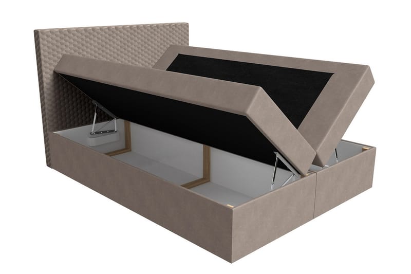 Laargard Kontinentalsäng medFörvaring 200x200 - Beige - Products - Möbler - Säng - Säng med förvaring