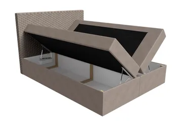 Laargard Kontinentalsäng medFörvaring 200x200 - Grå - Products - Möbler - Säng - Säng med förvaring