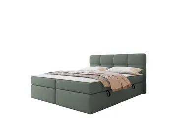Leckersbo Komplett Sängpaket Kontinentalsäng med förvaring 140x200 cm - Grön - Products - Möbler - Säng - Komplett sängpaket
