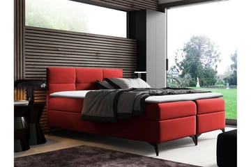 Leckersbo Komplett Sängpaket Kontinentalsäng med förvaring 160x200 cm - Röd - Products - Möbler - Säng - Komplett sängpaket