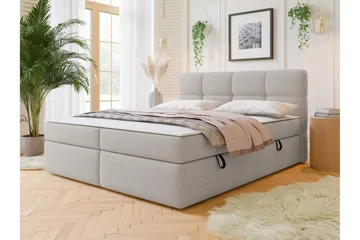 Leckersbo Komplett Sängpaket Kontinentalsäng med förvaring 180x200 cm - Beige - Products - Möbler - Säng - Komplett sängpaket