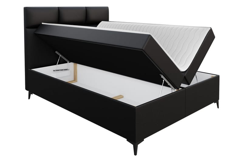 Leckersbo Komplett Sängpaket Kontinentalsäng med förvaring 180x200 cm - Svart - Products - Möbler - Säng - Komplett sängpaket