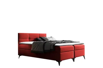 Leckersbo Komplett Sängpaket Kontinentalsäng med förvaring 200x200 cm - Röd - Products - Möbler - Säng - Komplett sängpaket