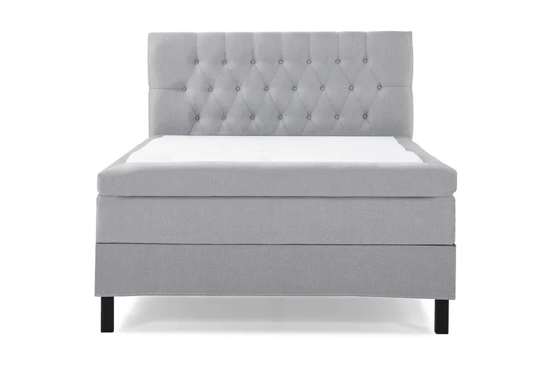 Lucky Komplett Sängpaket 120x200 Latex Diamant Sänggavel - Mellangrå - Products - Möbler - Säng - Enkelsäng