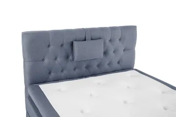 Lucky Komplett Sängpaket 120x200 Latex Diamant Sänggavel - Nackkudde Liten Mörkblå - Products - Möbler - Säng - Enkelsäng