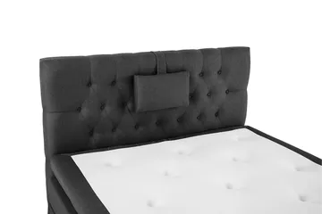 Lucky Komplett Sängpaket 120x200 Latex Diamant Sänggavel - Nackkudde Liten Svart/Grå - Products - Möbler - Säng - Enkelsäng