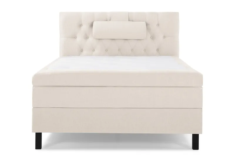 Lucky Komplett Sängpaket 120x200 Latex Diamant Sänggavel - Nackkudde Stor Beige - Products - Möbler - Säng - Enkelsäng