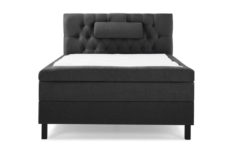 Lucky Komplett Sängpaket 120x200 Latex Diamant Sänggavel - Nackkudde Stor Svart/Grå - Products - Möbler - Säng - Enkelsäng