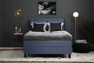 Lucky Komplett Sängpaket 120x200 Latex Slät Sänggavel  Mö - Mörkblå - Products - Möbler - Säng - Enkelsäng