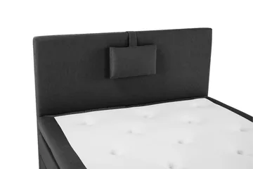 Lucky Komplett Sängpaket 120x200 Latex Slät Sänggavel  Na - Nackkudde Liten Svart/Grå - Products - Möbler - Säng - Enkelsäng