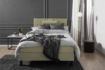 Lucky Komplett Sängpaket 120x200 Latex Slät Sänggavel  Na - Nackkudde Stor Grön - Products - Möbler - Säng - Enkelsäng